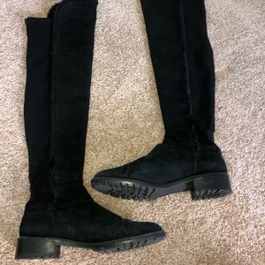 Stuart Weitzman 5050 Parka Black over-the-knee